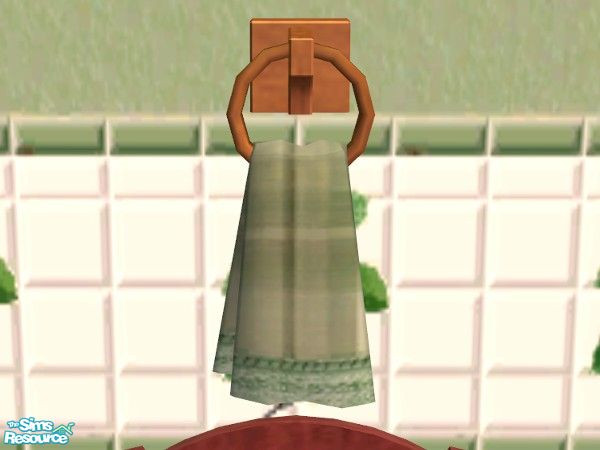 Sims 2 — TC41-Country Kitchen - Plaid Towel by rgdyanne — Recolor of OFB "Towel on a Wooden Ring"
