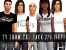 Sims 4 — Tv Show Tee Pack Set 2 by clc1732 — This is pack 2/6; as there will be 4 more packs. Tv Show Tee Pack 2/6 12