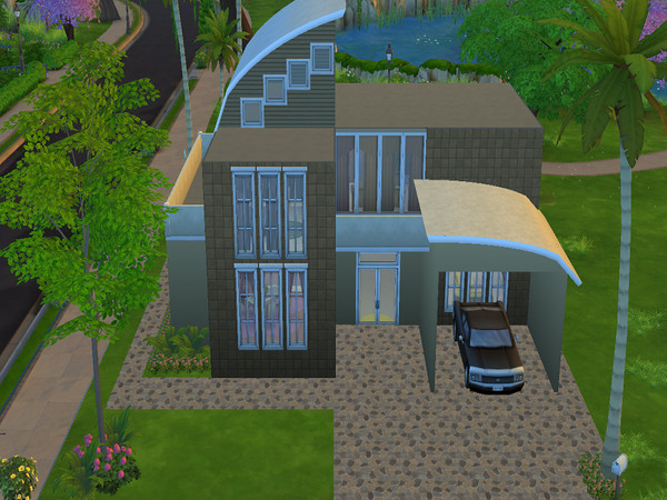 Sims 4 — 421 Belt Drive. by BlackPr1ncess2 — A 2 bedroom, 2 bathroom modern starter home! Complete with all the basics