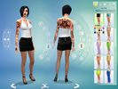 Sims 4 — Black Leather Mini Skirt by abjectgothic — A tasteful, black leather, zip-up leather skirt. 