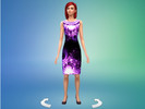 Sims 4 — Galaxy dress by Tugumi2 — This is a Galaxy dress.
