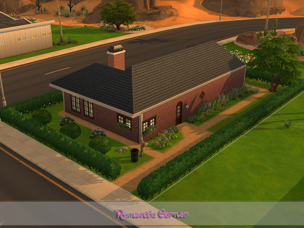 Sims 4 — Romantic Corner by linkinka232 — This lot is a small and cozy house, perfect for your Sims in love. It also