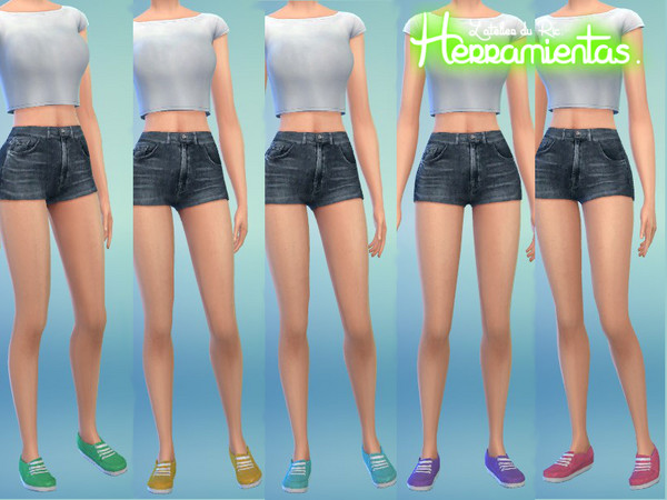 Sims 4 — Cheerful Sneakers by Herramientas — Thanks for the 4000 downloads! This is the 2nd pack of sneakers you can find