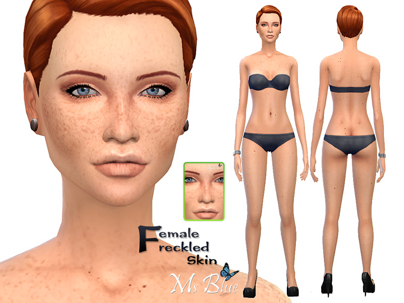 Ms Blue S Freckled Female Skin