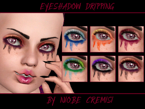 Sims 3 —  Eyeshadow Dripping by  niobe cremisi by niobe_cremisi — -4 Channel recolorable -teen / elder -female 
