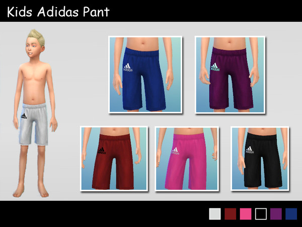 Sims 4 — kidsAdidasPant by Kronronko — With jackets and pants