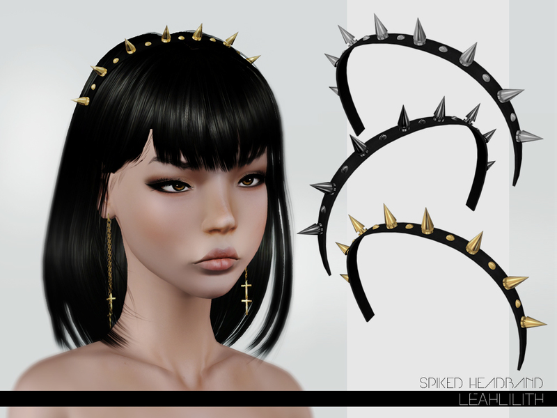 The Sims Resource - LeahLillith Spiked Headband