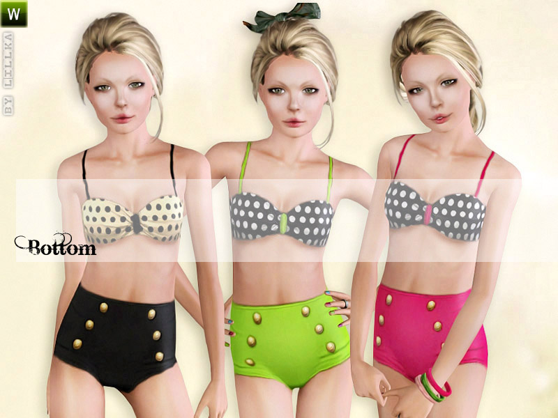 The Sims Resource - (Teen) Vintage Bikini Panties