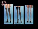 Sims 4 — Simstemptation's Lace Stockings by chloette — These are simply knee high stockings with lace trims, as shown.