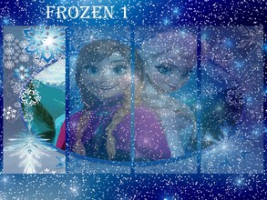 Sims 3 — SS Frozen  1-4 by SookieSue — SS Frozen, wallpaper with 4 parts and no-recolorable motives, put them together