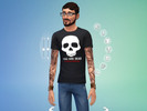 Sims 4 — Left 4 Dead 2 - T-Shirt by Catfish9200 — A simple black T-shirt featuring a design inspired by L4D2 