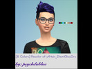 Sims 4 — 8 Colorful Recolors of Short Blow Dry Hair by psychdablue — -Recolor of yfHair_ShortBlowDry. -Sits as a