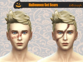 Sims 4 — Halloween Set Scars by dx8seraph — Halloween Set Scars It's almost Halloween, so I made something got Halloween