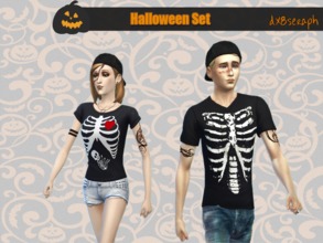 Sims 4 — Halloween Set by dx8seraph — Halloween Set It's almost Halloween, so I made something got Halloween feel. This