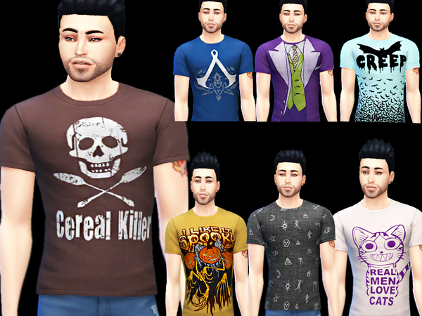 The Sims Resource - Men scary top