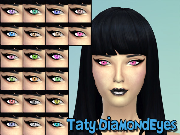 Sims 4 — [Ts4]Taty_DiamondEyes by tatygagg — - Non Default - Female, Male - Child, Teen, Young Adult, Adult, Elder
