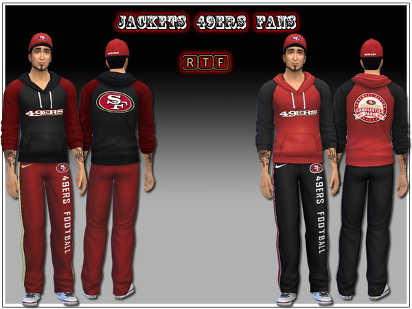 The Sims Resource - Jackets 49ers Fans