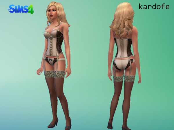 Sims 4 — kardofe_Tights_recolor3 by kardofe — Suggestive stockings with garters, for the most flirty and sexy sims