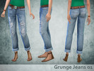 Sims 4 — Grunge Jeans 01 by oldmember_Yayael2 — I hope you enjoy !