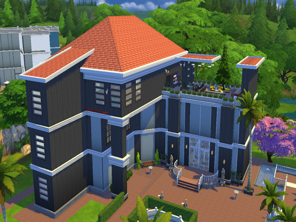 Sims 4 — The Dark House by gleick — The Dark House this home is fully furnished with 3 bedrooms 3 bathrooms with a great