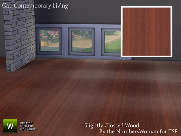 Sims 4 — Gab Contemporary Living Flooring 2 by TheNumbersWoman — Comfortable yet modern for your stylish sims.
