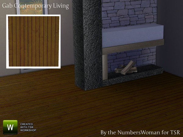 Sims 4 — Gab Contemporary Living Flooring by TheNumbersWoman — Comfortable yet modern for your stylish sims.