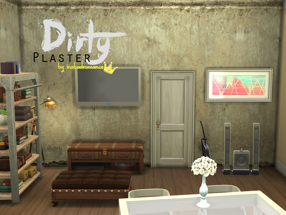 The Sims Resource - Dirty Plaster - Masonry Wall