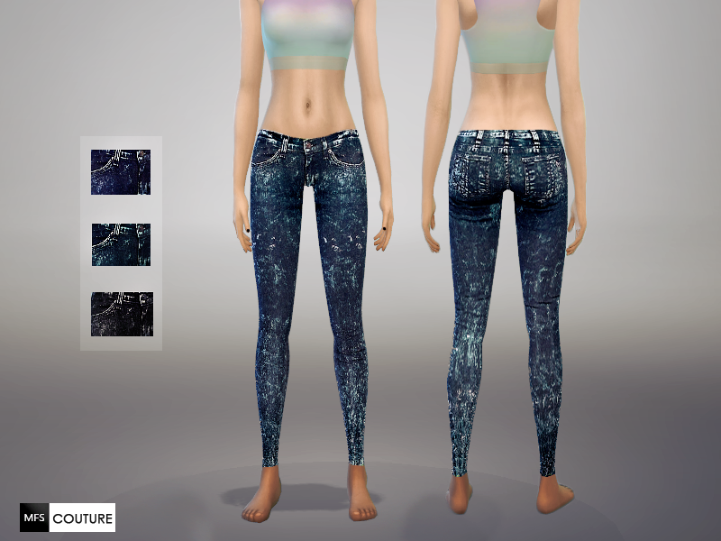 The Sims Resource - Skinny Fit Jeans V3