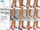 Sims 4 — Martina Wedge by Leeah — Here you have the Martina Wedge , a very comfy shoe for your summer days - New Mesh - 6