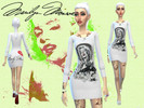 Sims 4 — Marilyn Monroe  2 Sweaters Set! by french0vanilla — I made Marilyn Monroe Sweaters Sets wich included 2 sweaters
