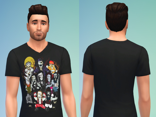 The Sims Resource - WWE Halloween Shirt