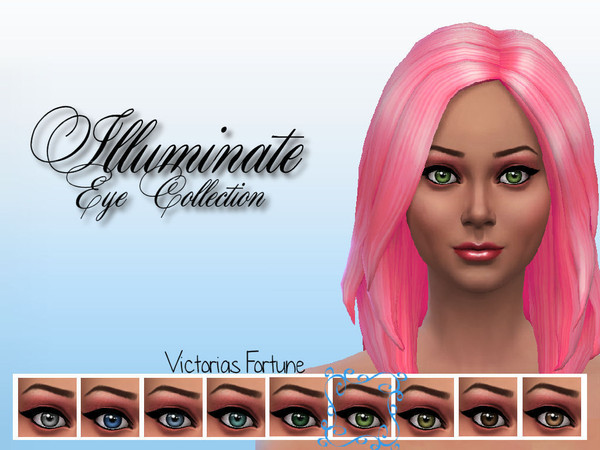 Sims 4 — Light Green by fortunecookie1 — Illuminate your sims lives with these new eyes! These eyes have been made with