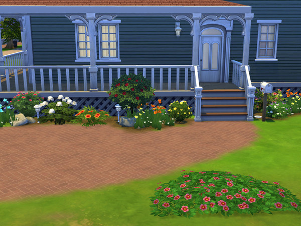Sims 4 — Drummond W2590 by cashynia — Simple country style home featuring three bedrooms, one full bathroom and one half
