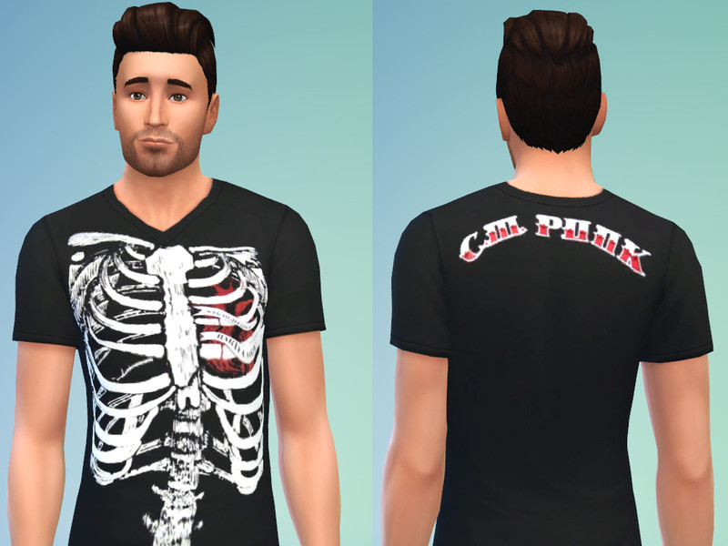 Sims 4 The Sims Resource | WWE CM Punk Shirt by TSR Creator