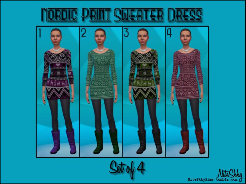 nordic sweater dress