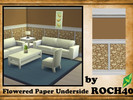 Sims 4 — Flowered Paper Underside by ROCH40 — This download is a wallpaper and a paint, it can be found in both buy