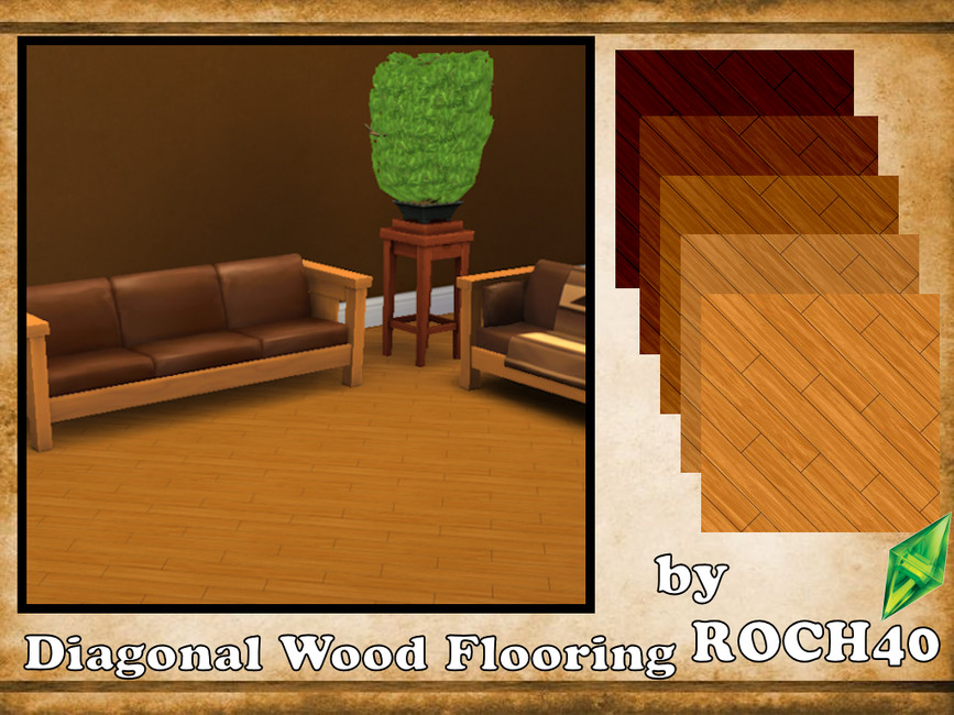 The Sims Resource Diagonal Wood Flooring