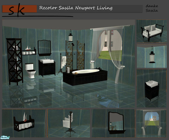 Sims 2 — Sasilia Newport - Bath room - recolor by ShinoKCR — and here is the last recolor for the Newport sets by Sasilia
