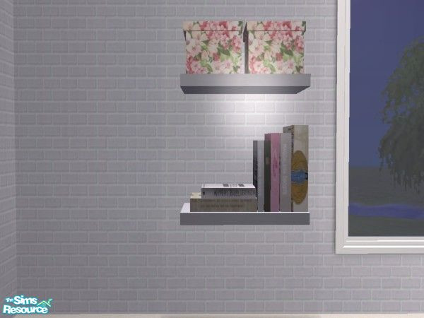 Sims 2 — Wellness Room - Bookcase by MysticVelvet — Requires Mesh from Simply Styling