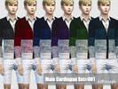 Sims 4 — Cardiagan Set #001 by dx8seraph — Cardiagan Set #001 For Male. This is a standalone CC, with 6 swatch. 6