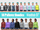Sims 4 — [SimBlob] Pullover Hoodies by SimBlob — I really love pullover hoodies so I figured why not make some for my