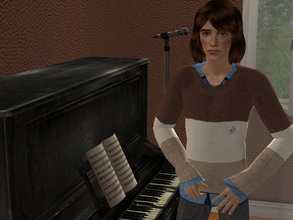Sims 2 — Paris by sirok2 — His best friend is piano. His girl is music.