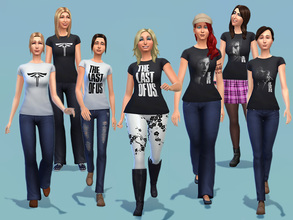 Sims 4 — The Last of US T-Shirts Female by Nightflier — 
