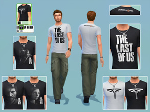 Sims 4 — The Last of Us T-Shirt Set by Nightflier — 