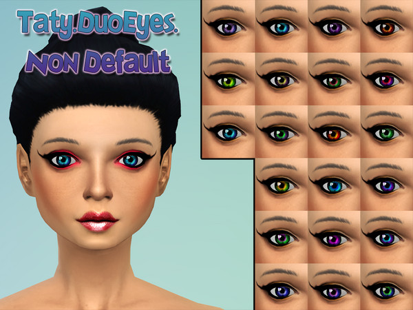 Sims 4 — [Ts4]Taty_DuoEyes_NonDefault by tatygagg — - Female, Male - Child, Teen, Young Adult, Adult, Elder