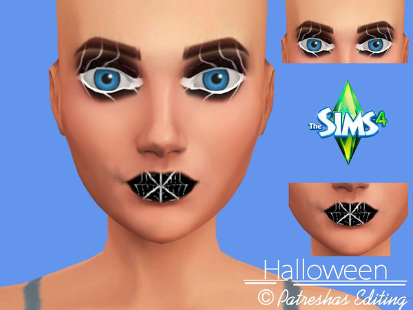 Sims 4 — Halloween Delight Eyeshadow by patreshasediting2 — Get ready for Halloween, With this gorgeous Spiderweb