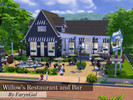 Sims 4 — Willow's Restaurant & Bar by FarynGal2 — This cottage restaurant is perfect for your simmies to dine with