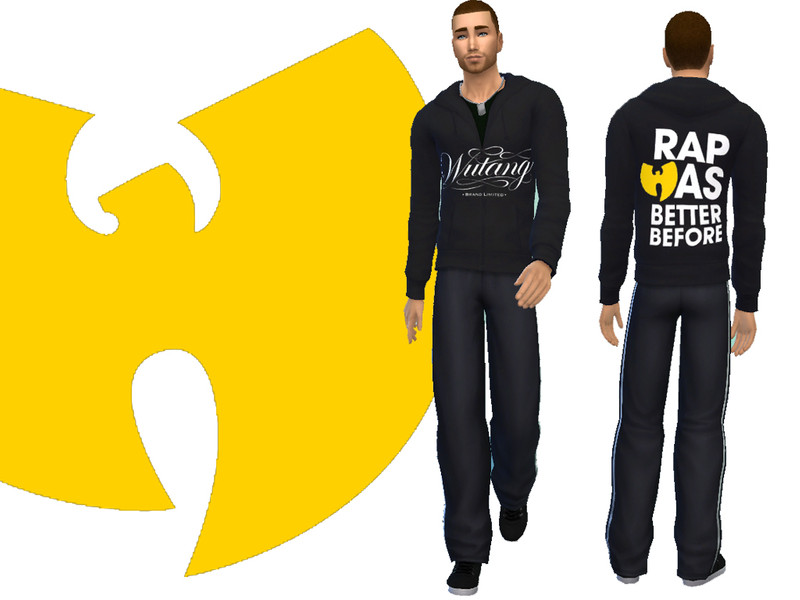 Sims 4 The Sims Resource | Wu Tang Infinity Hoodie for Men by TSR Creator