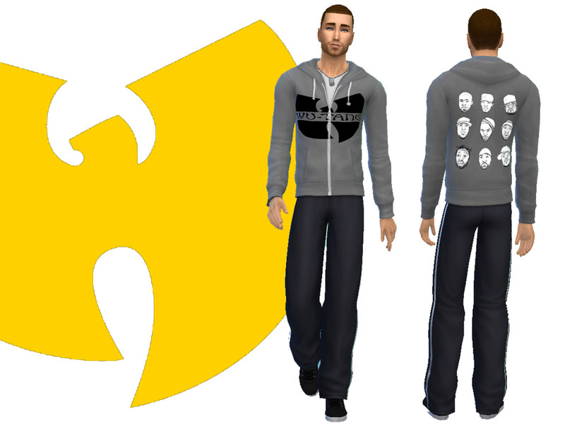 Sims 4 The Sims Resource | Wu Tang Infinity Hoodie for Men by TSR Creator
