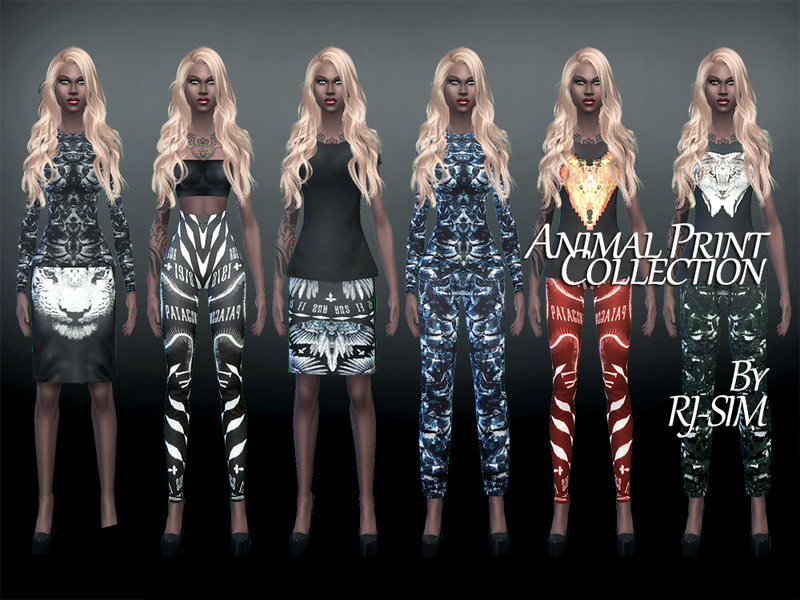 The Sims Resource - Animal Print Collection